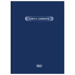 Caderno Capa Dura Conta Corrente Pequeno 100 Folhas Tilibra — H&H Suprimentos Corporativos