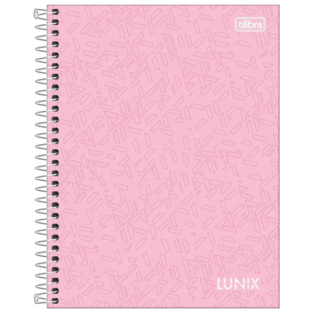 Caderno espiral universitário Lunix 1 matéria 80 folhas capa dura sortido