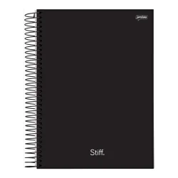 Caderno Universitário Jandaia Stiff Slim Preto 10 Matérias 160 Folhas — H&H Suprimentos Corporativos