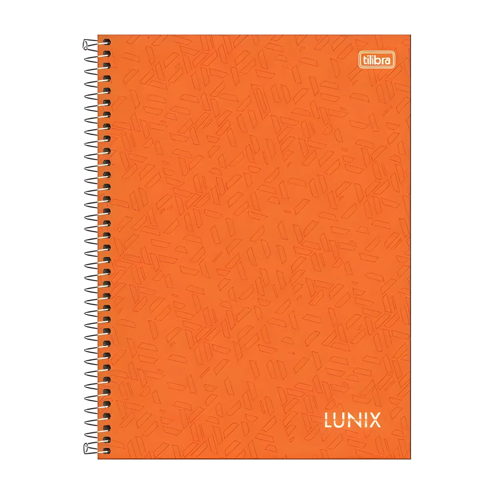 Caderno universitário Lunix 10 matérias 160 folhas capa dura