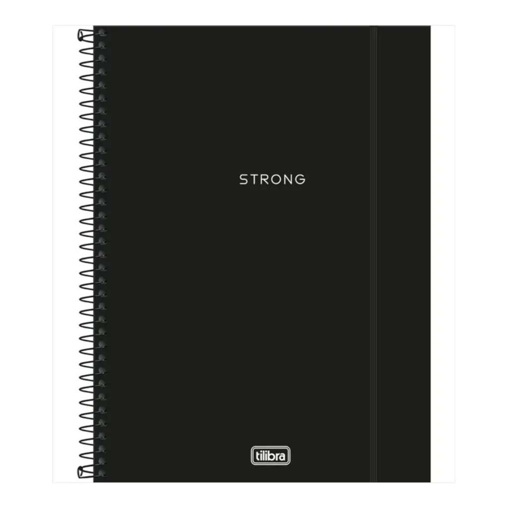 Caderno universitário Tilibra Neon strong 1 matéria 80 folhas capa plástica