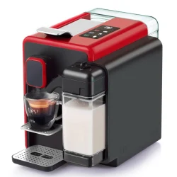 Cafeteira Espresso Tres Barista Vermelha Reservatório de Leite Removível — H&H Suprimentos Corporativos
