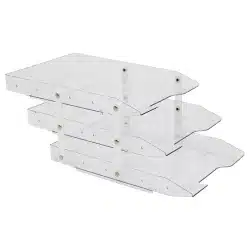 Caixa de Correspondência Tripla Móvel Cristal Maxcril — H&H Suprimentos Corporativos