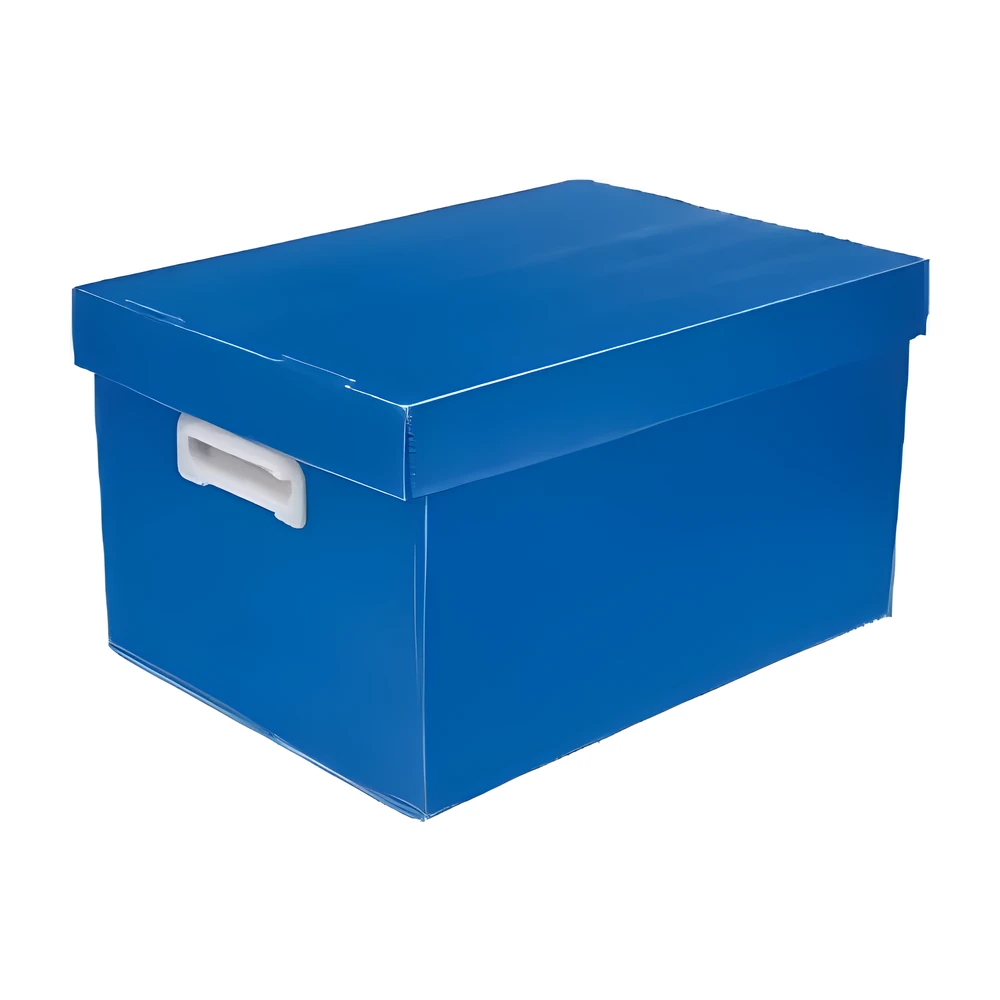Caixa Multibox média Alaplast azul Multionda 380x320x220 mm