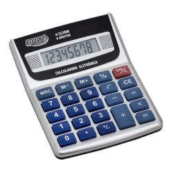 Calculadora de Mesa Média 8 Dígitos Prata CC2000 — H&H Suprimentos Corporativos