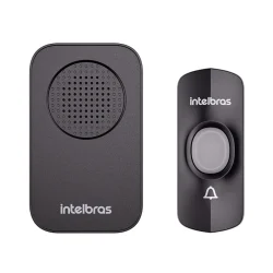 Campainha Sem Fio Intelbras CIB 10 com Bateria Preta — H&H Suprimentos Corporativos