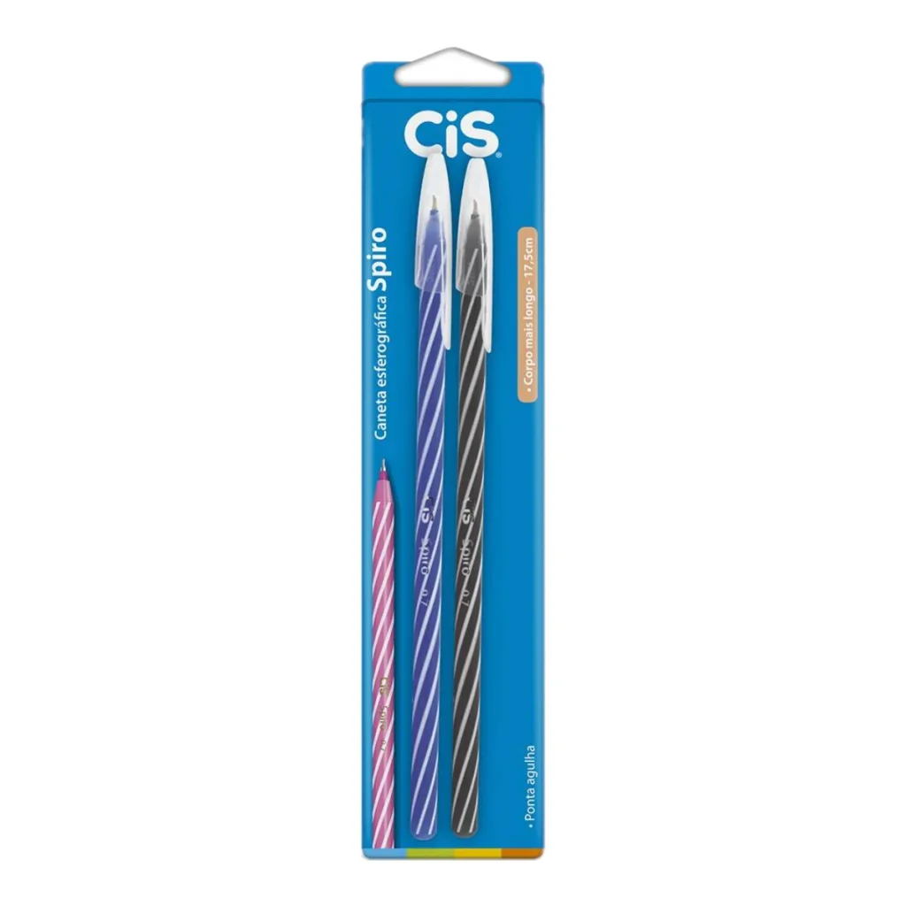 Caneta cis ponta fina 0,7 mm azul claro