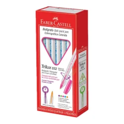 Caneta Esferográfica Faber-Castell Trilux 032 Rosa 1.0 mm — H&H Suprimentos Corporativos