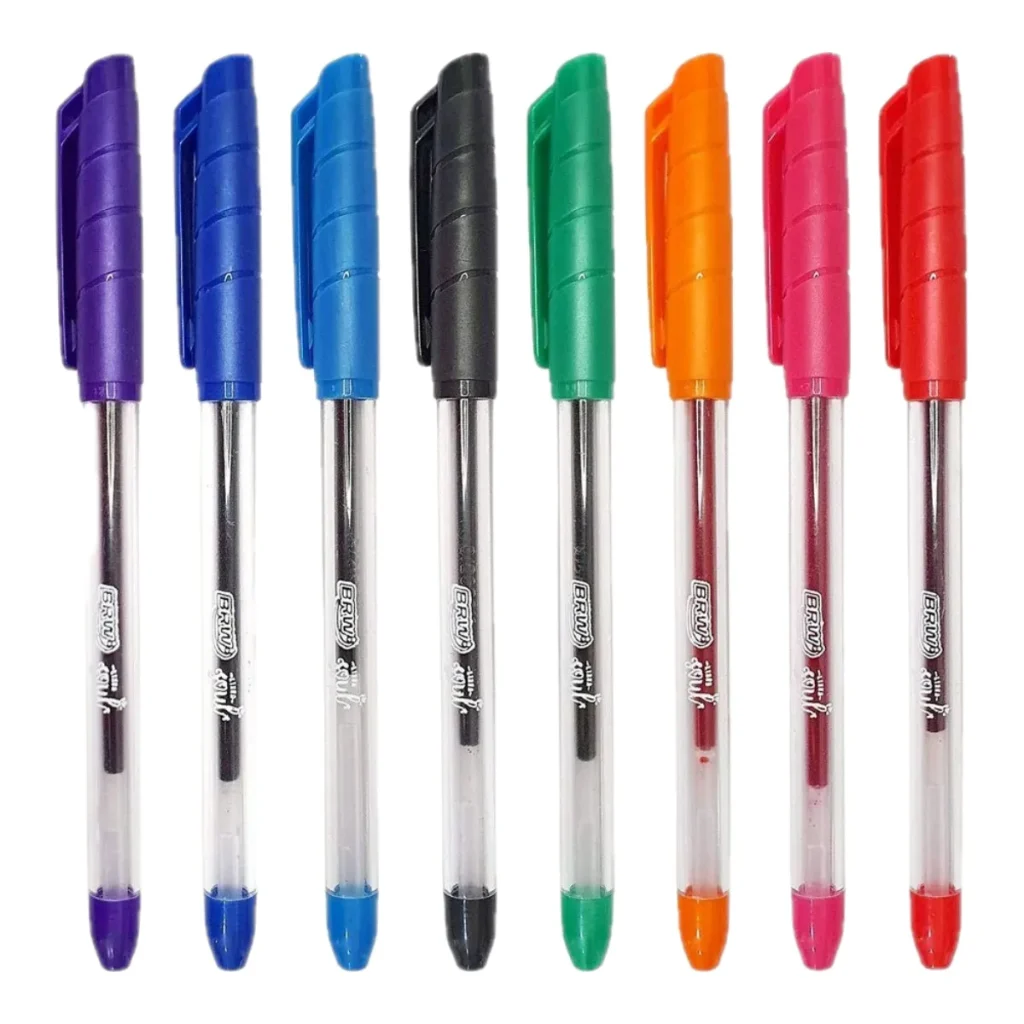 Caneta esferográfica gel BRW 1.0 mm cores sortidas CA0032