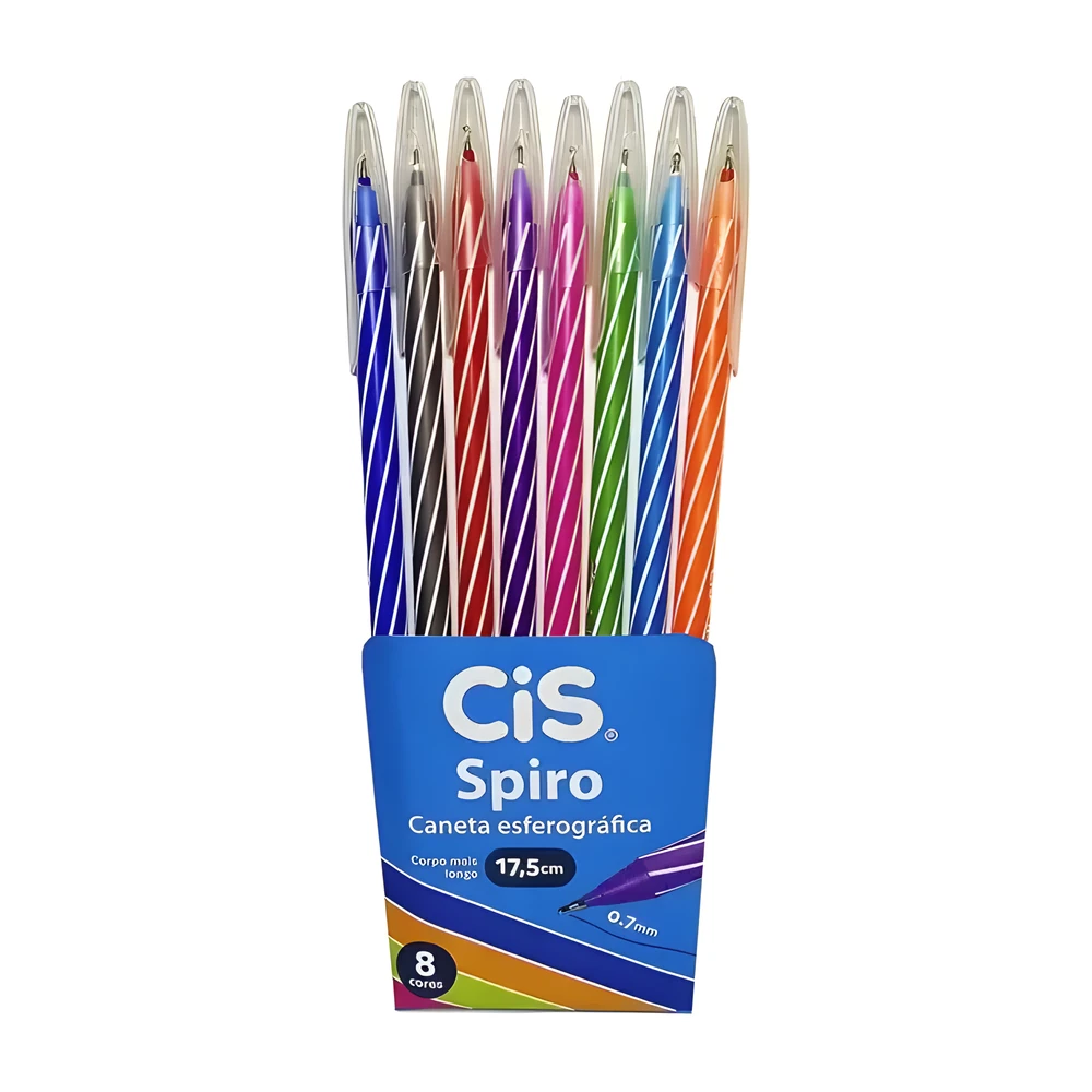 Caneta esferográfica spiro cis 0.7 mm