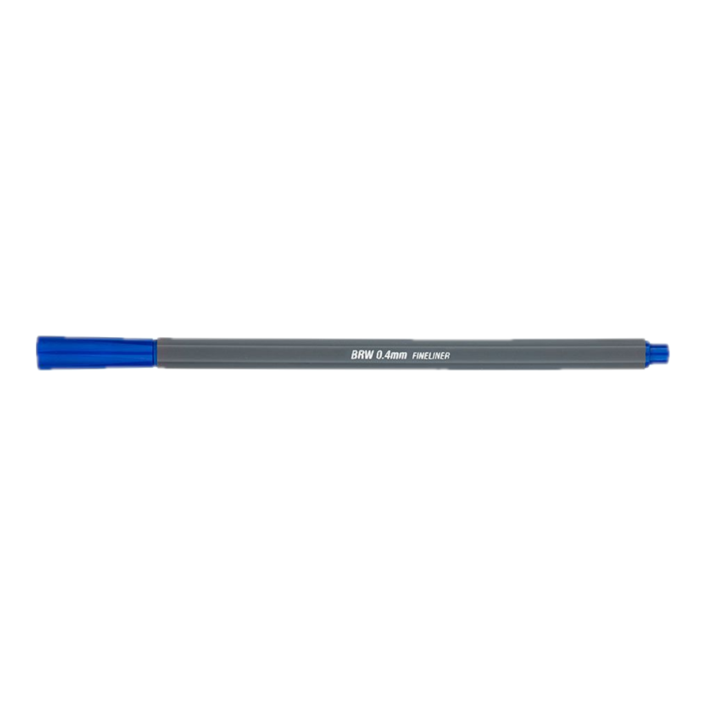Caneta hidrográfica fine liner 0,4 mm azul escuro BRW FL0005