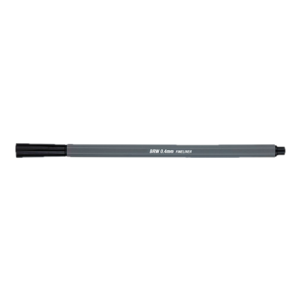 Caneta hidrográfica fine liner 0,4 mm preta BRW FL0016