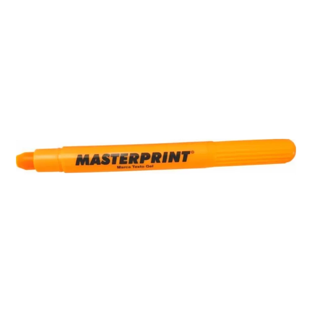 Caneta marca texto em gel laranja MP613
