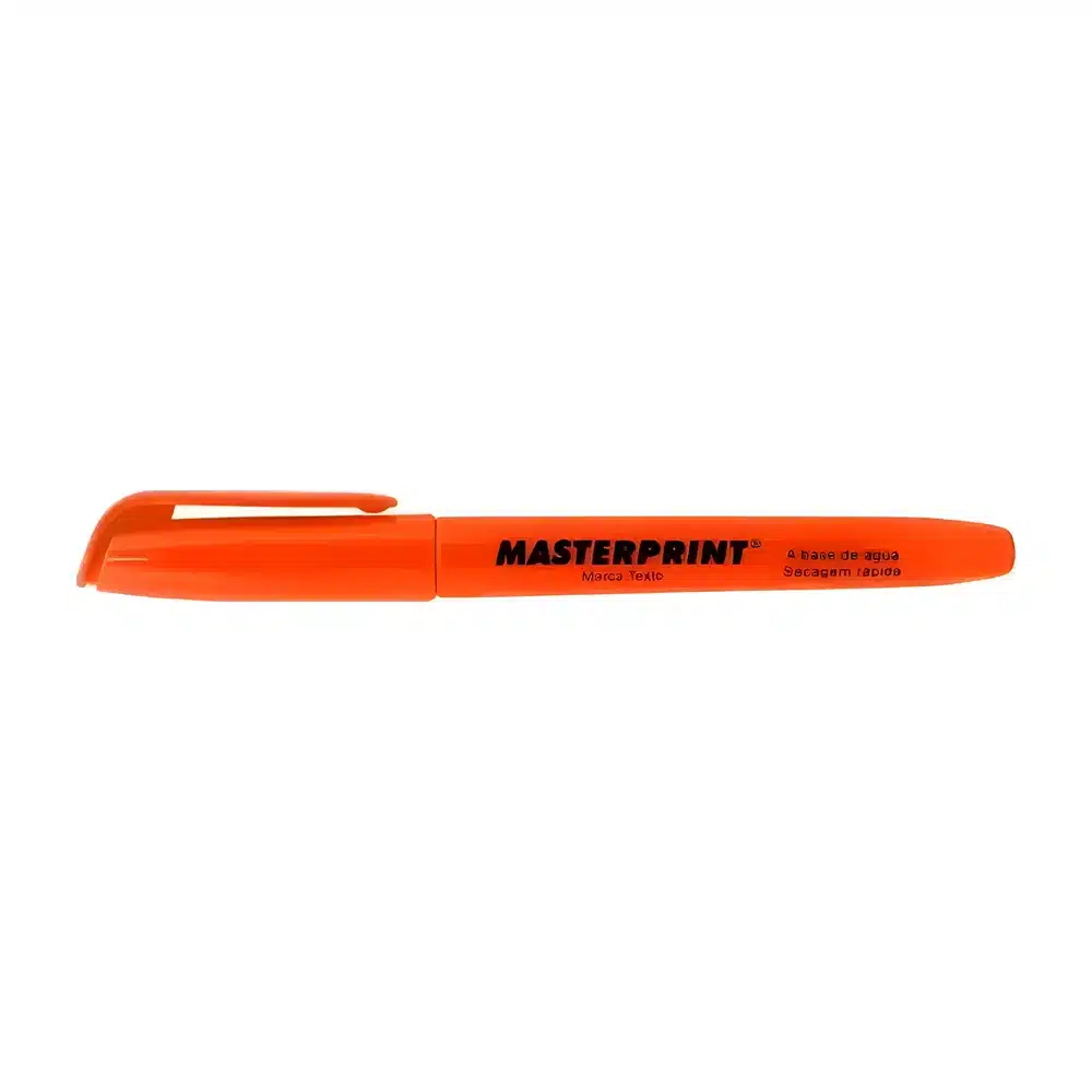 Caneta marca-texto laranja Masterprint MP612