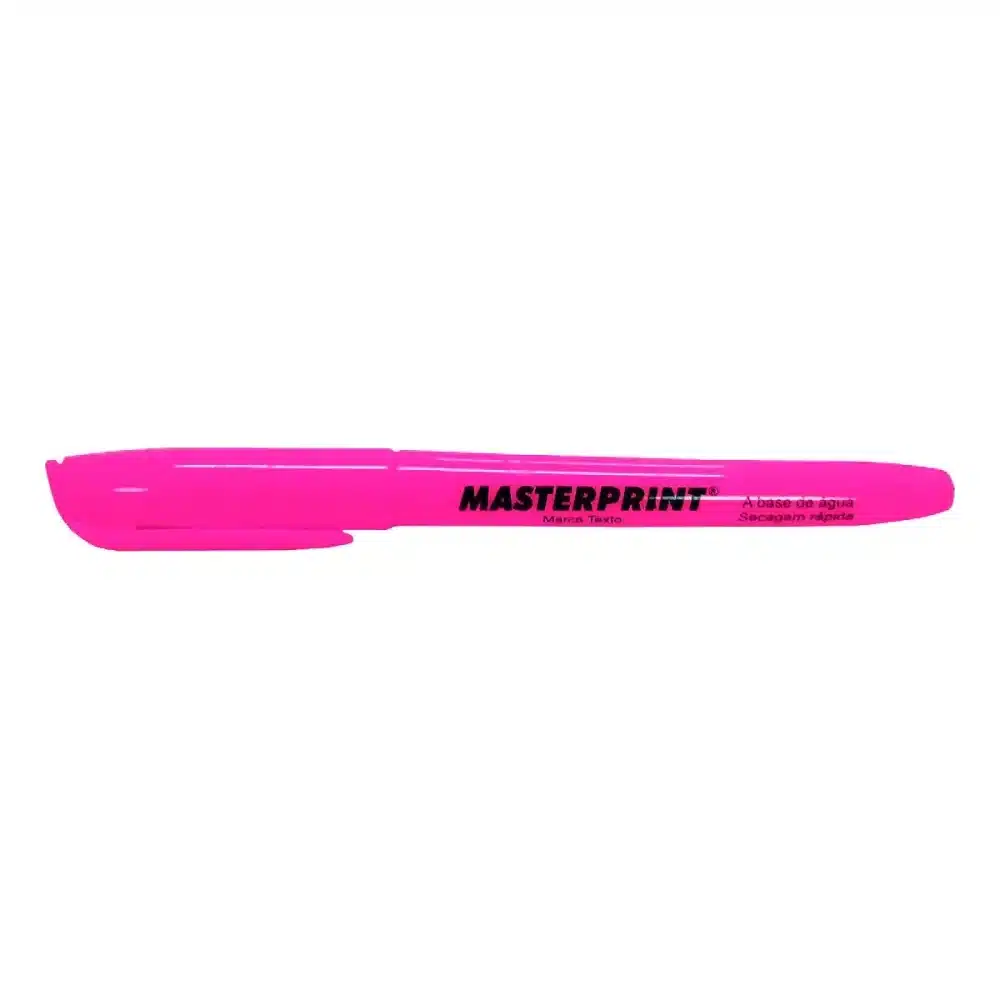 Caneta marca-texto rosa Masterprint MP612