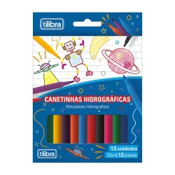 Canetinha Hidrográfica Tilibra 12 Cores — H&H Suprimentos Corporativos