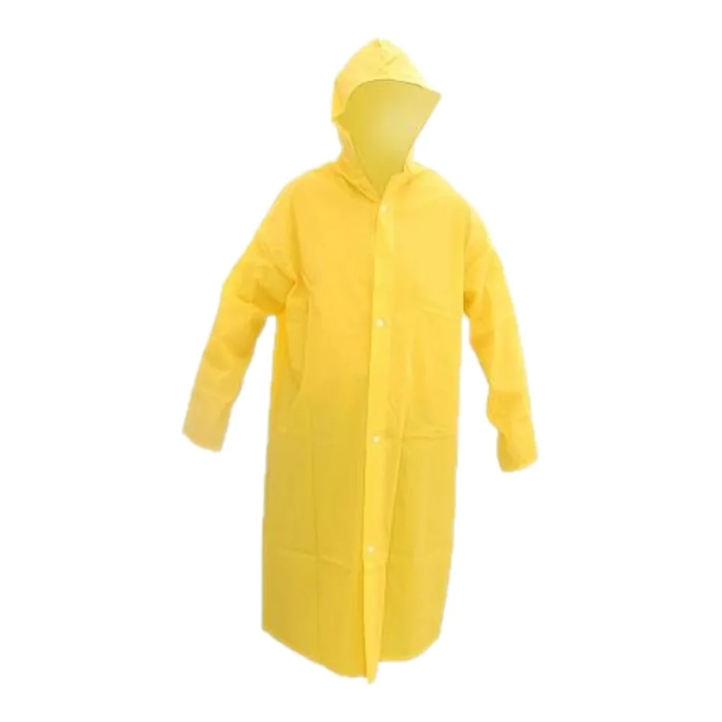 Capa de chuva de PVC forrada amarela brascamp