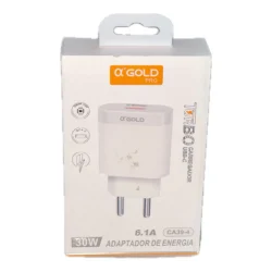 Carregador Adaptador de Energia USB 30W Agold CA39-4 — H&H Suprimentos Corporativos