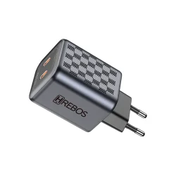 Carregador de Parede Hrebos Chess CRG-218 45W Dois USB-C — H&H Suprimentos Corporativos