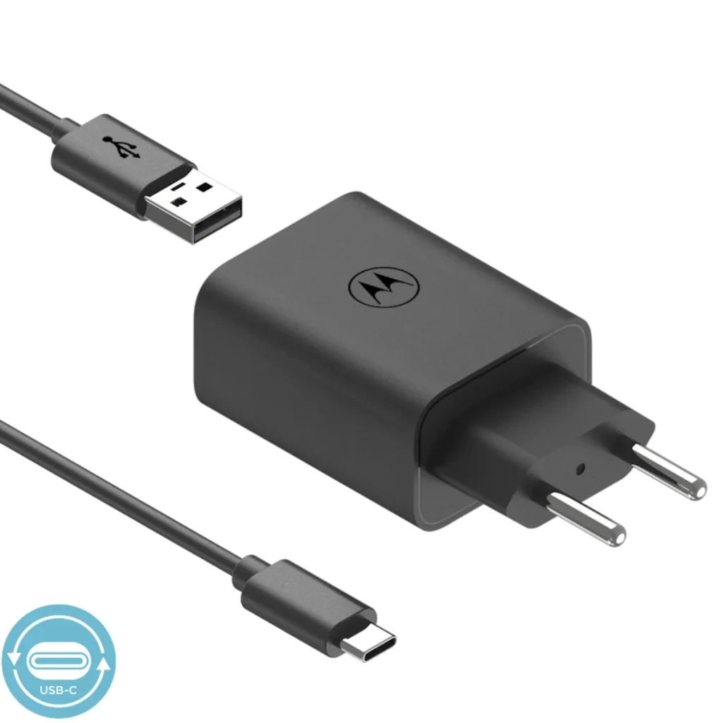 Carregador de parede motorola turbopower 33 w com cabo USB-c