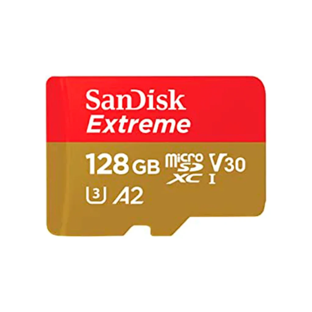 Cartão de memória SanDisk extreme microsdxc 128GB 190 mb/s