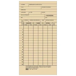 Cartão Ponto Mensal Tilibra TA 100 Folhas — H&H Suprimentos Corporativos