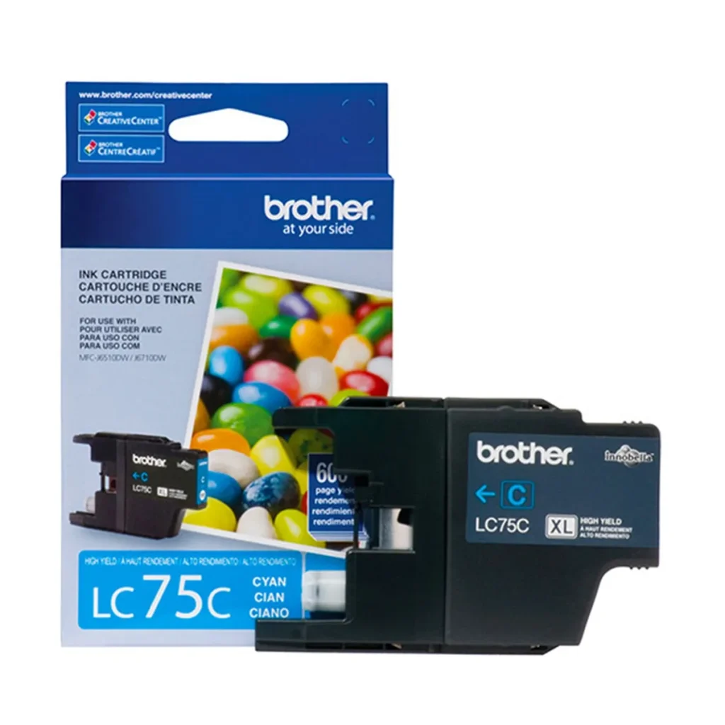Cartucho de tinta Brother LC-75C ciano 7 ml original