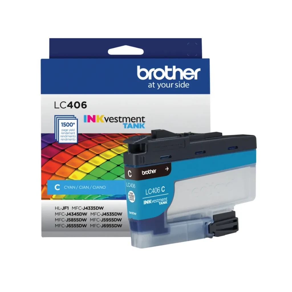 Cartucho de tinta Brother LC406C ciano 1.500 páginas original