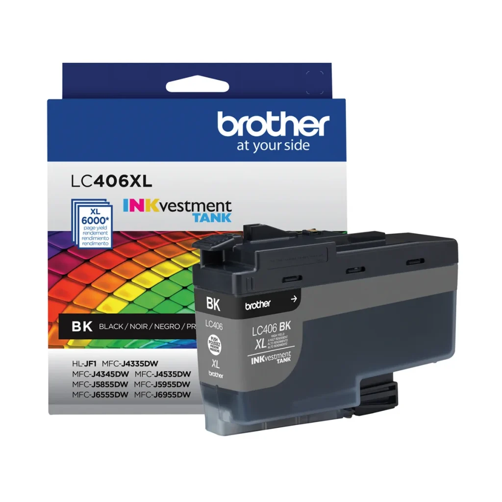 Cartucho de tinta Brother LC406XLBK preto 6.000 páginas original