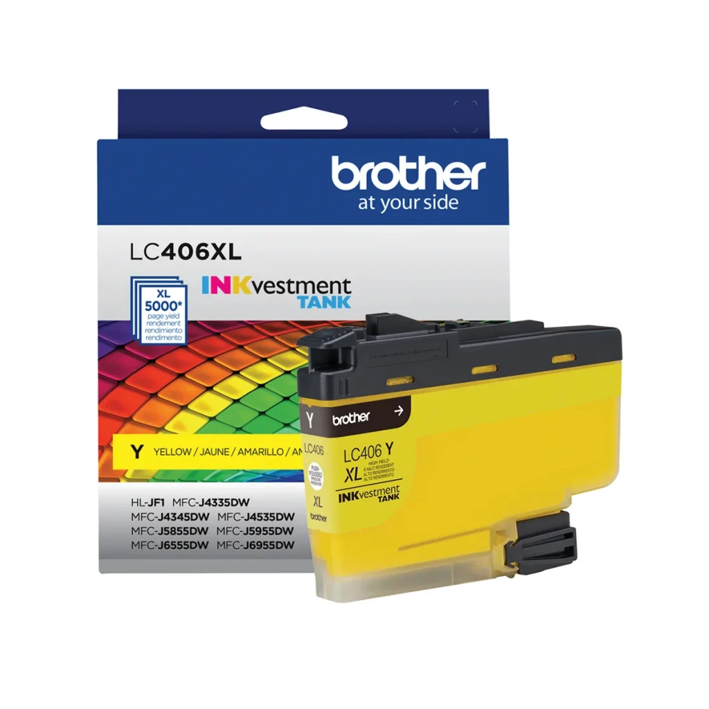 Cartucho de tinta Brother LC406XLY amarelo 5.000 páginas original