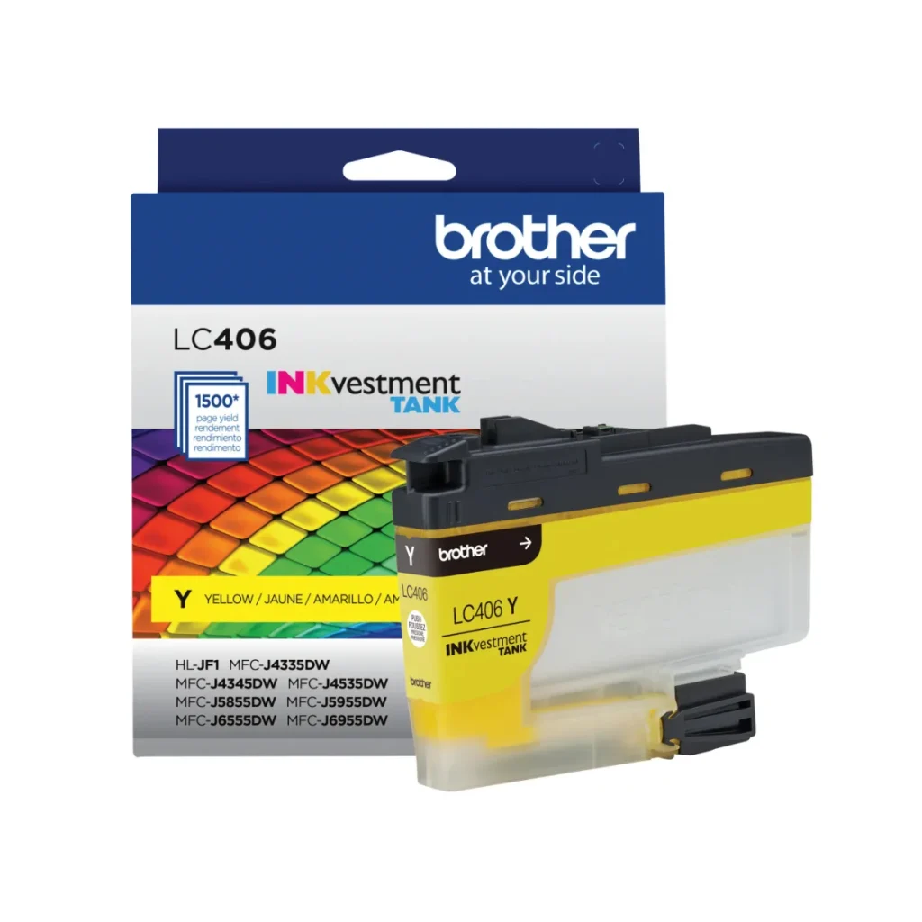 Cartucho de tinta Brother LC406Y amarelo 1.500 páginas original