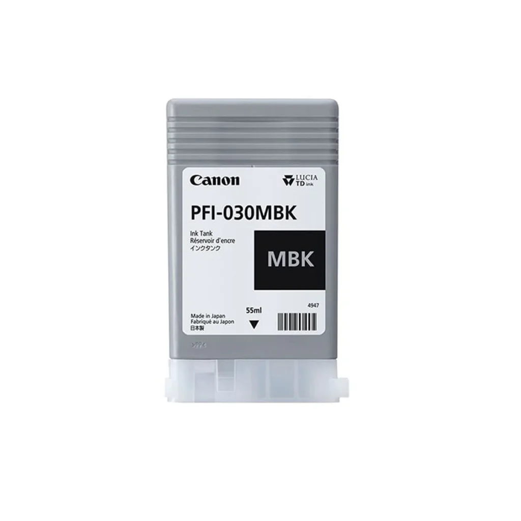 Cartucho de tinta Canon PFI-030MBK preto fosco 3488C001 55 ml original