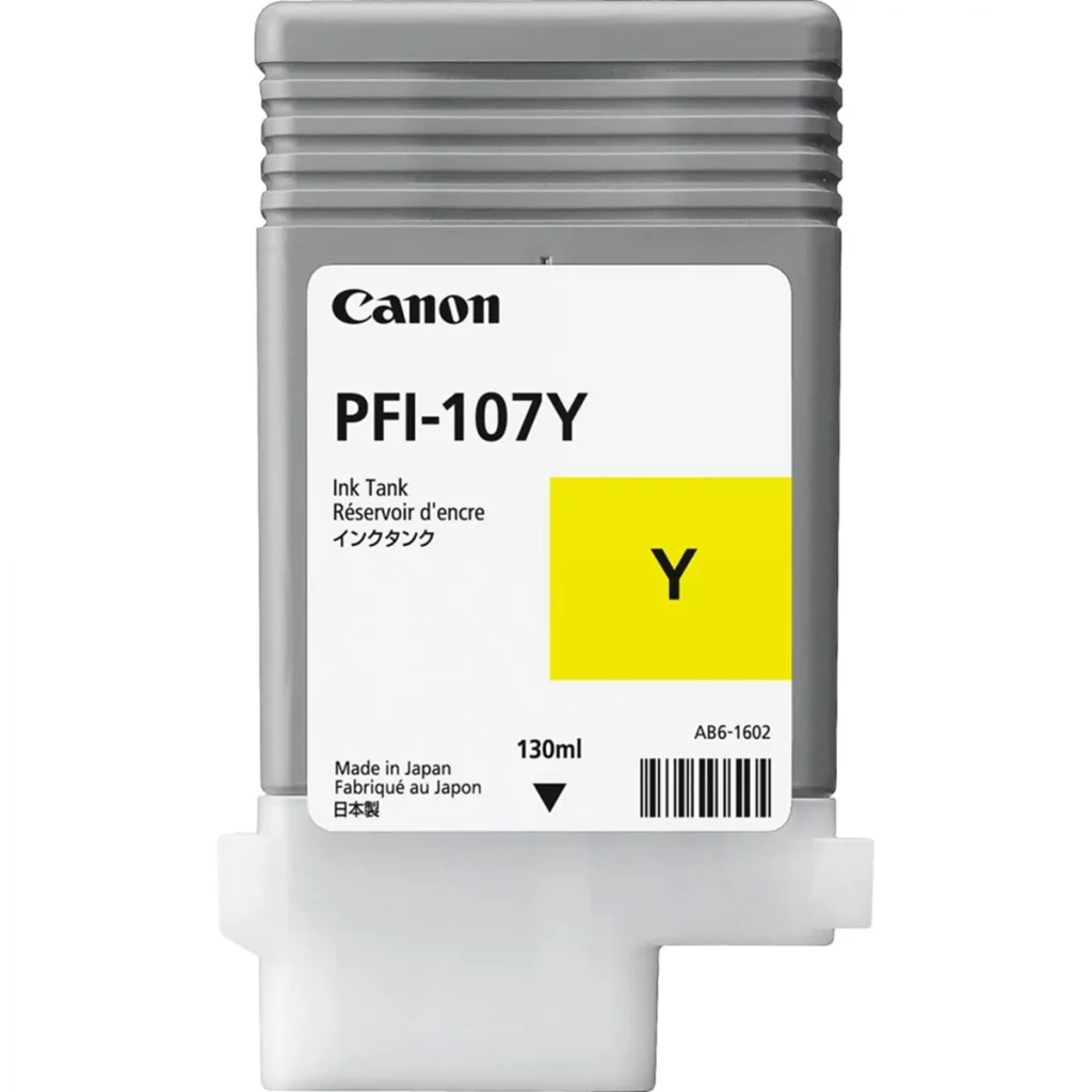Cartucho de tinta Canon PFI-107Y amarelo 130 ml original