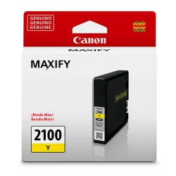 Cartucho de Tinta Canon PGI-2100 9318B001AA Amarelo 9,6 ml Original — H&H Suprimentos Corporativos