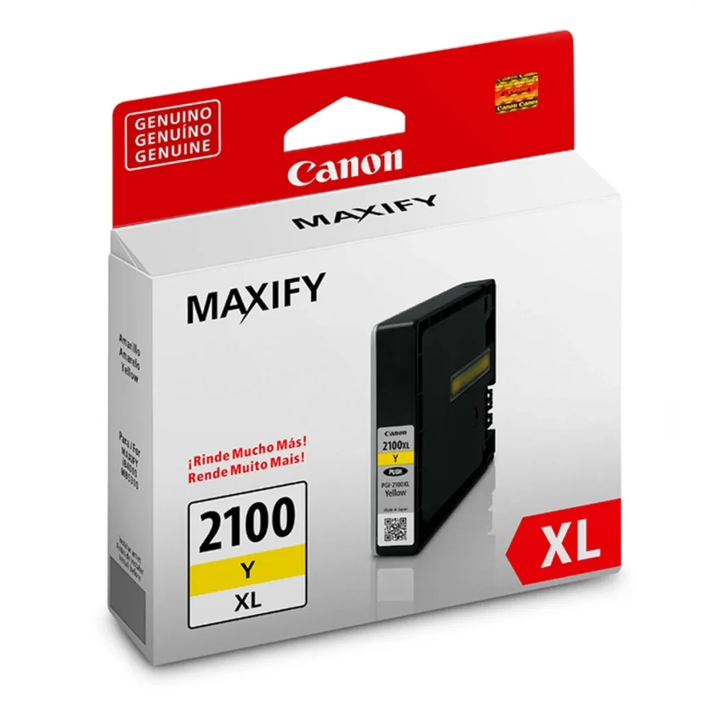 Cartucho de tinta Canon PGI-2100XL 9282B001AA amarelo 19,3 ml original