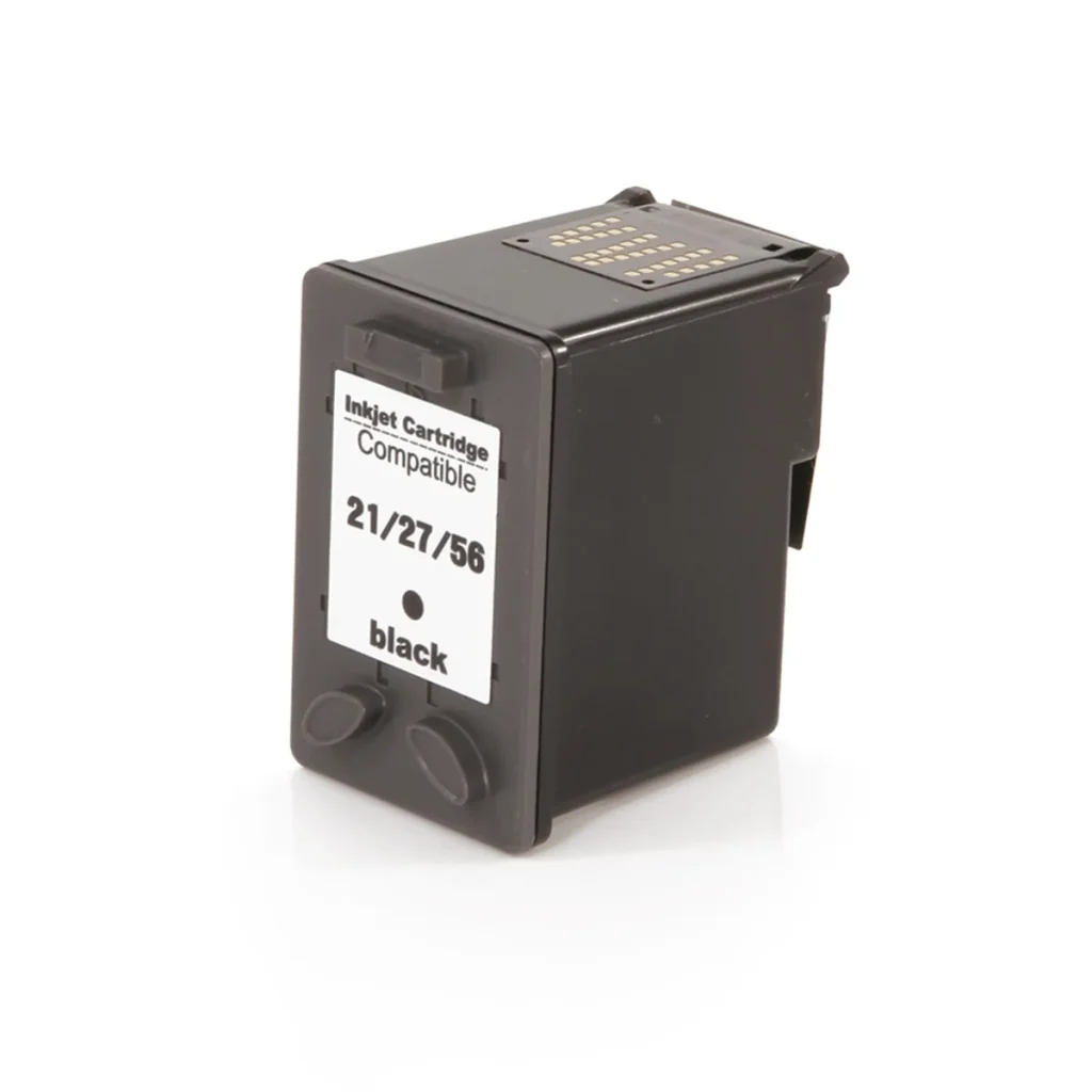 Cartucho de tinta compatível HP 27 C8727AB preto 18 ml
