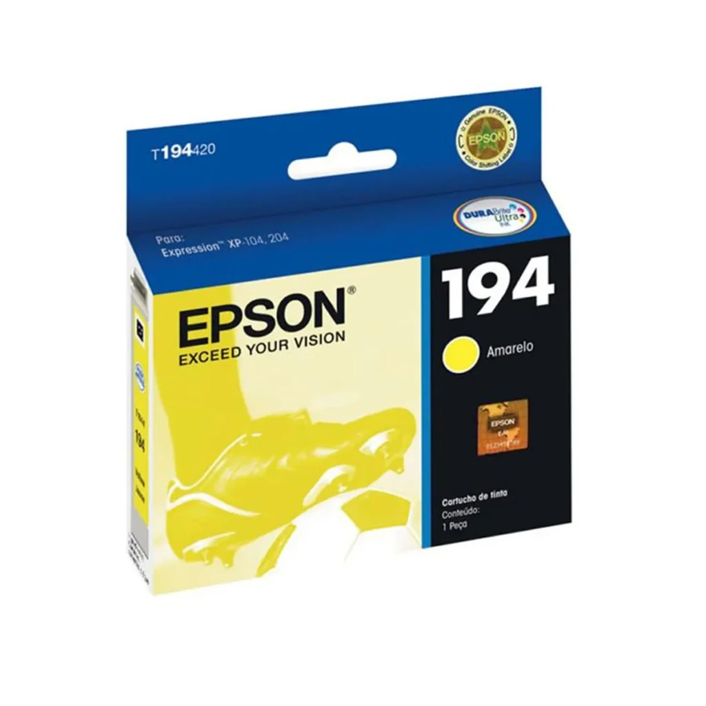 Cartucho de tinta Epson T194420 amarelo 3 ml original