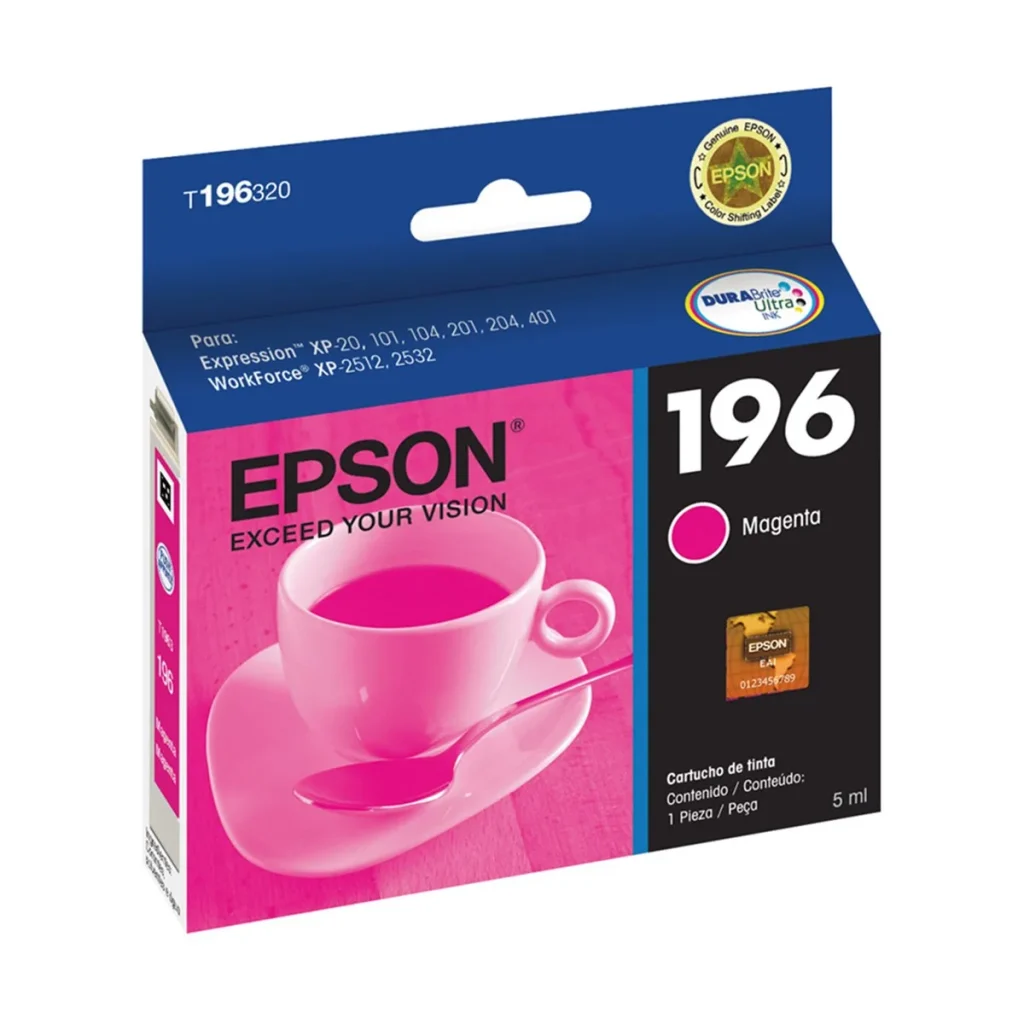 Cartucho de tinta Epson T196320 magenta 4 ml original
