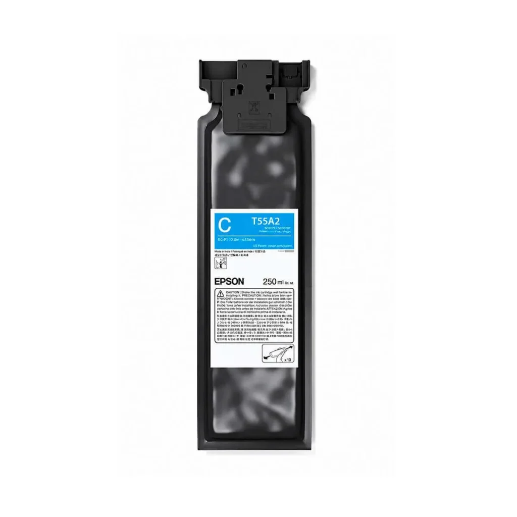 Cartucho de tinta Epson T55A220 ciano 250 ml original