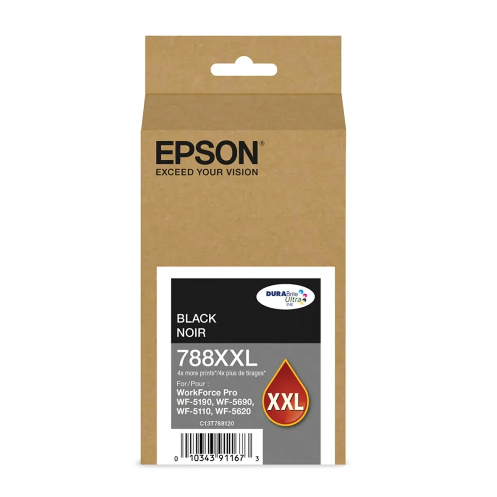 Cartucho de tinta Epson T788XXL120 preto 65 ml original