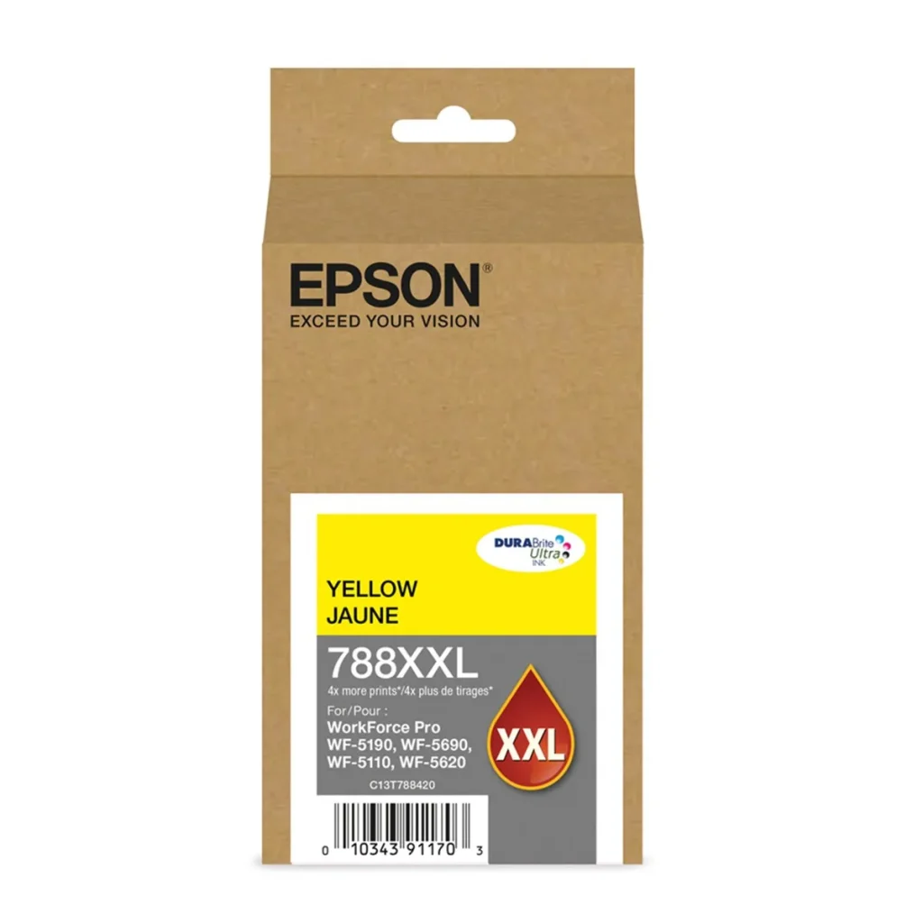 Cartucho de tinta Epson T788XXL420 amarelo 34 ml original