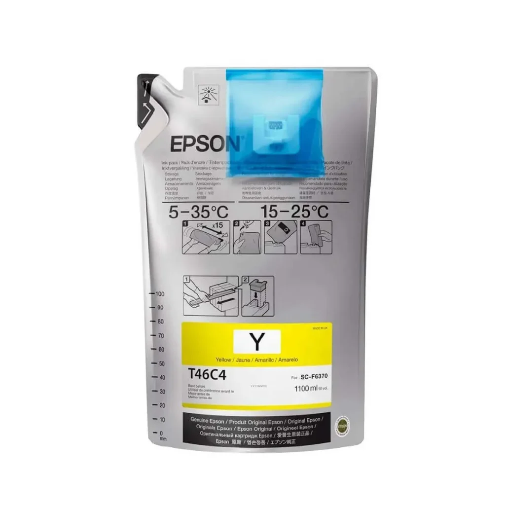 Cartucho de tinta Epson ultrachrome ds T46C420 amarelo 1,1 L original