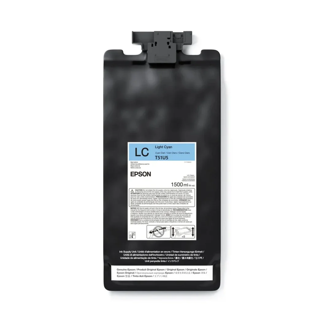 Cartucho de tinta Epson ultrachrome GS3 T51U520 ciano claro 1,5 L original