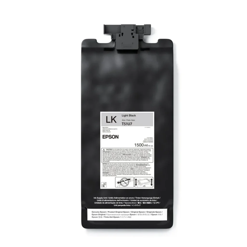 Cartucho de tinta Epson ultrachrome GS3 T51U720 preto claro 1,5 L original