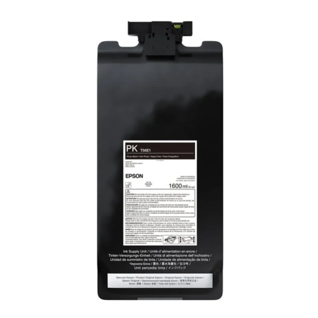 Cartucho de tinta Epson ultrachrome PRO12 T56E120 preto foto 1,6 L original