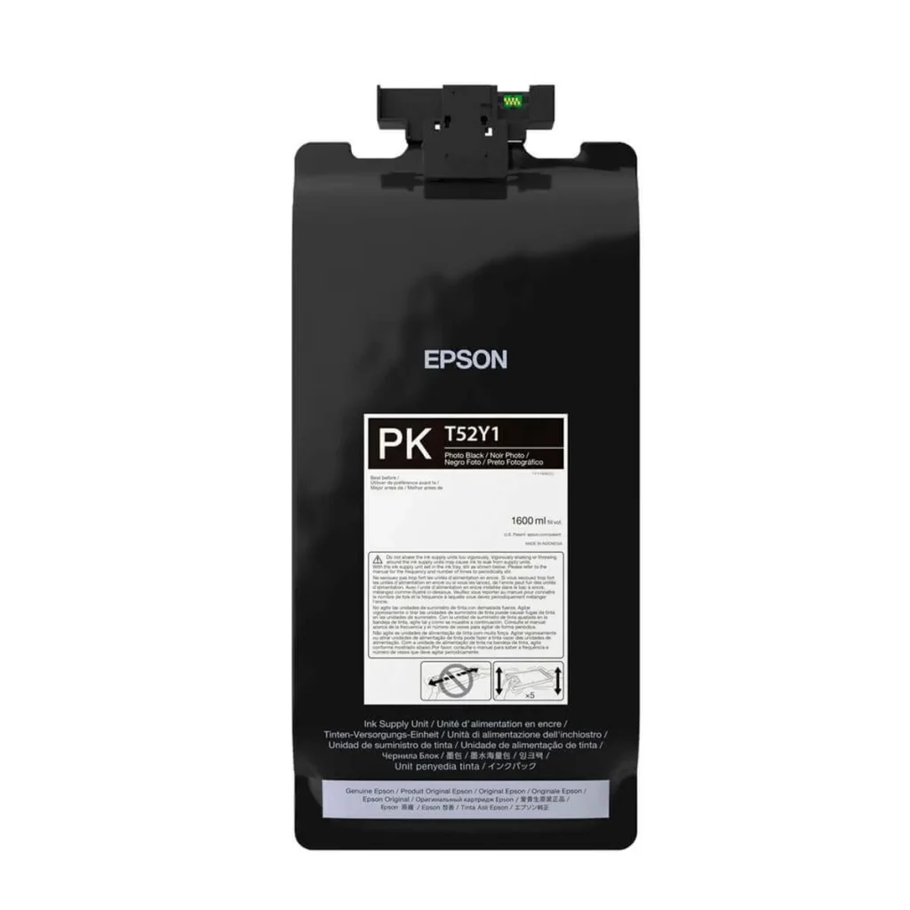 Cartucho de tinta Epson ultrachrome XD3 T52Y120 preto foto 1,6 L original