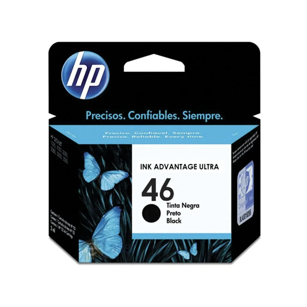 Cartucho de tinta HP 46 preto 26 ml original