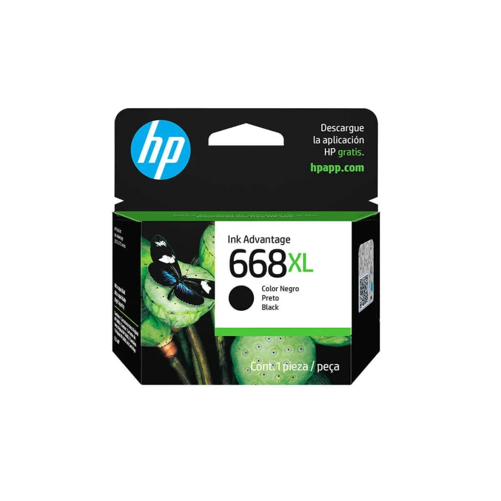 Cartucho de tinta HP 668XL 7FP39VL preto original