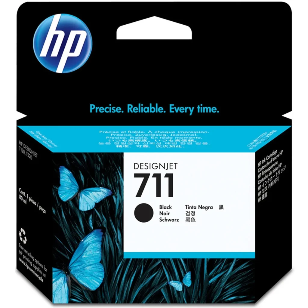 Cartucho de tinta HP 711 CZ133A preto 80 ml original