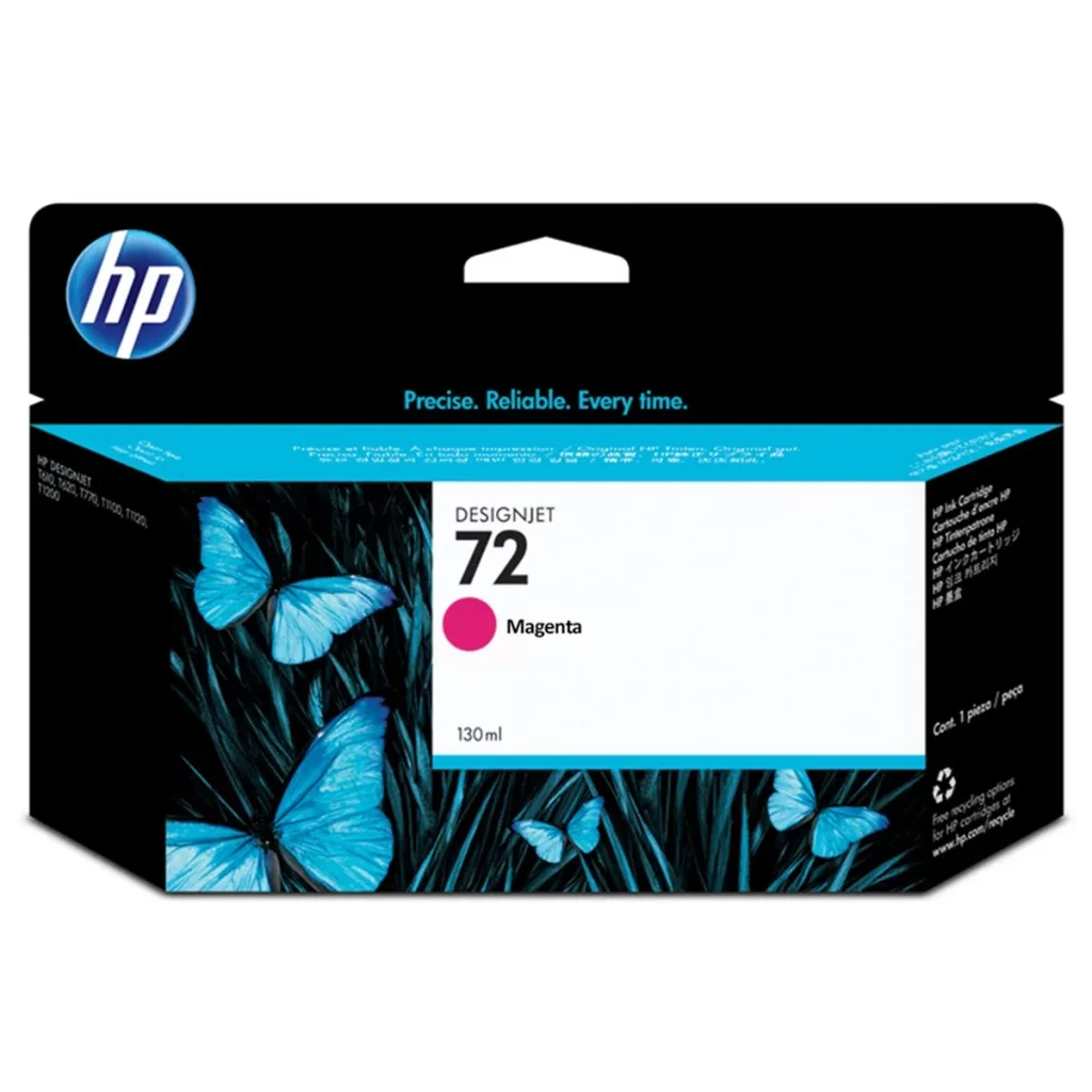 Cartucho de tinta HP 72 magenta 130 ml original